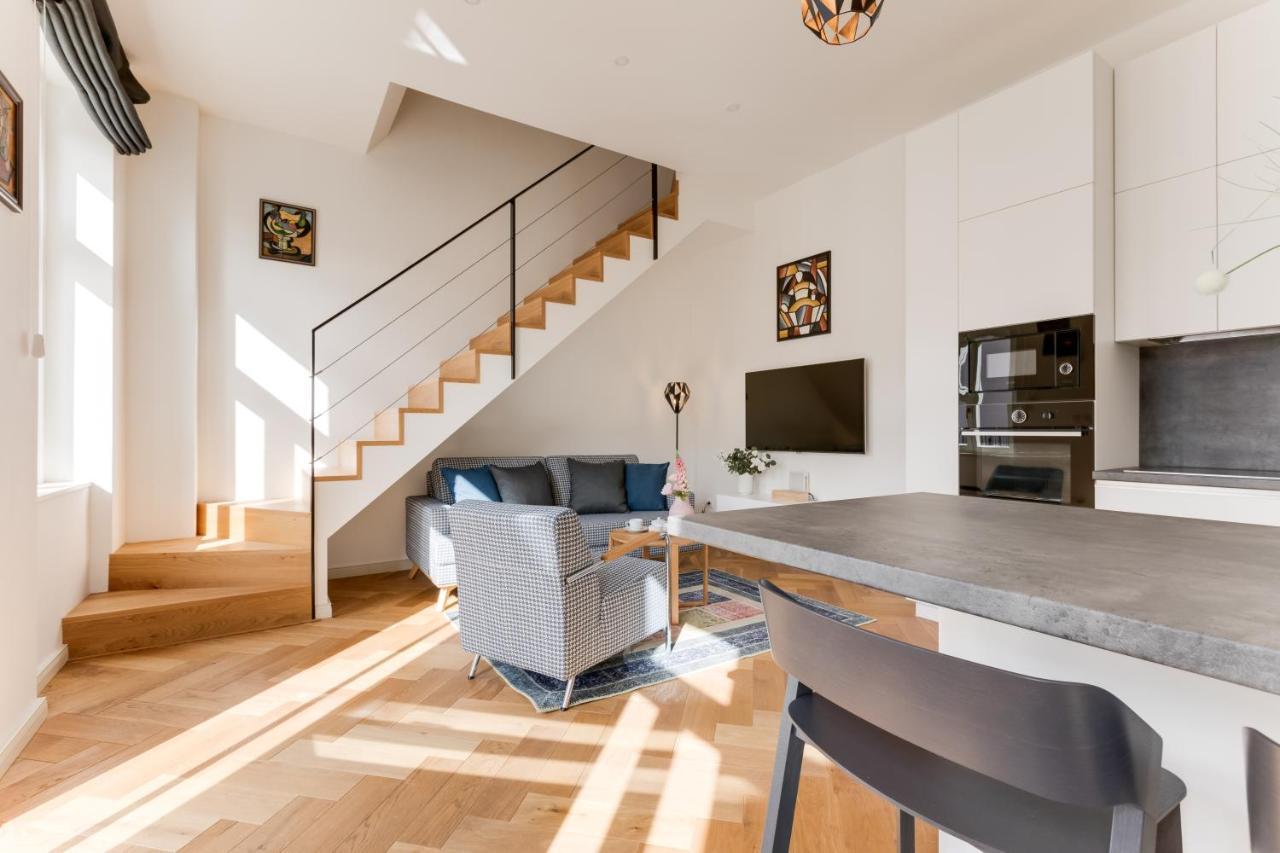 Andel Design Duplex, Ac, Garage Apartment Prague Exterior photo